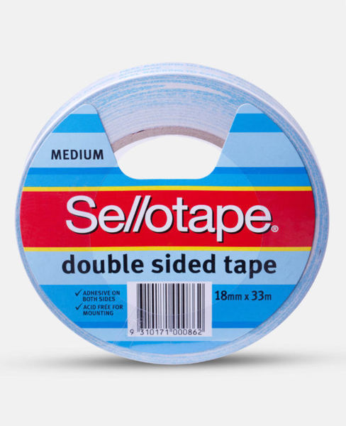 Picture of SELLOTAPE DOUBLE SIDED TAPE 18MM X 33M