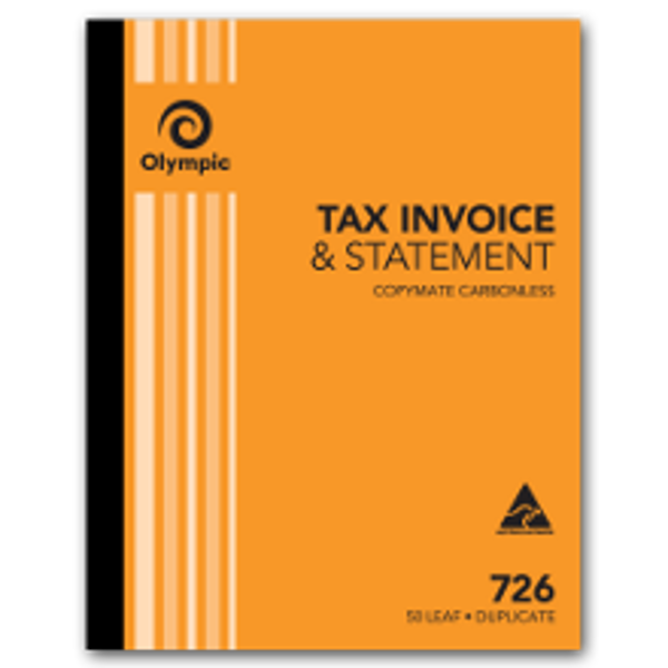 Picture of OLYMPIC 726 TAX INVOICE BOOK