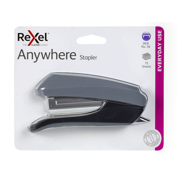 Picture of REXEL STAPLER HALF STRIP ANYWHERE GREY