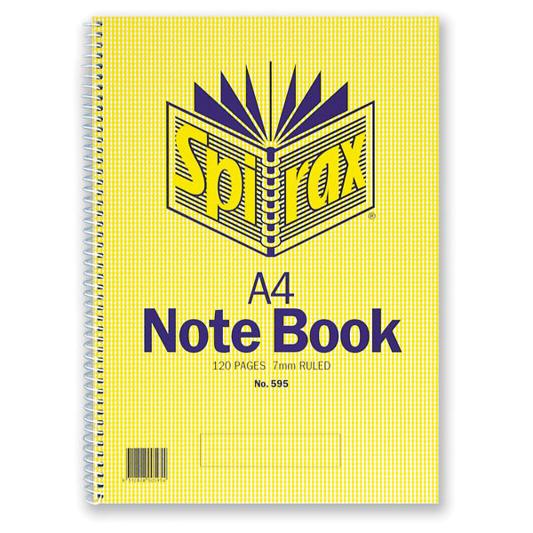 Picture of SPIRAX 595 NOTEBOOK A4 120 PAGE S/O