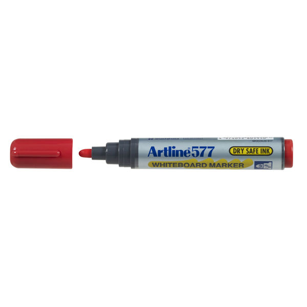 Picture of ARTLINE 577 WHITEBOARD MARKER RED