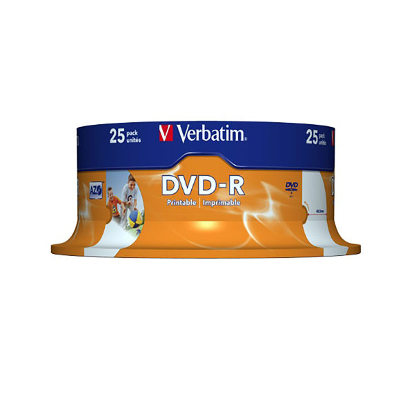 Picture of VERBATIM DVD SPINDLE 4.7GB DVD-R PACK 25