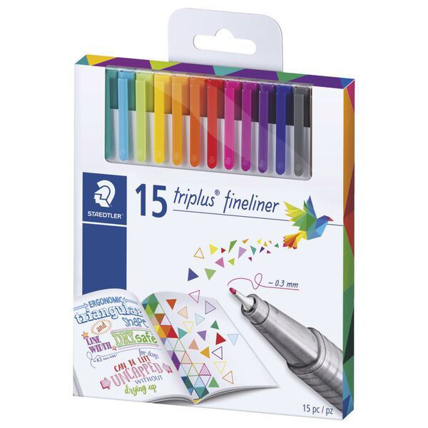 Picture of TRIPLUS FINELINER - ASSORTED BOX OF 15
