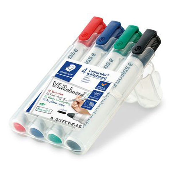 Picture of LUMOCOLOR PACK 4 WHITEBOARD MARKER ASSORTED