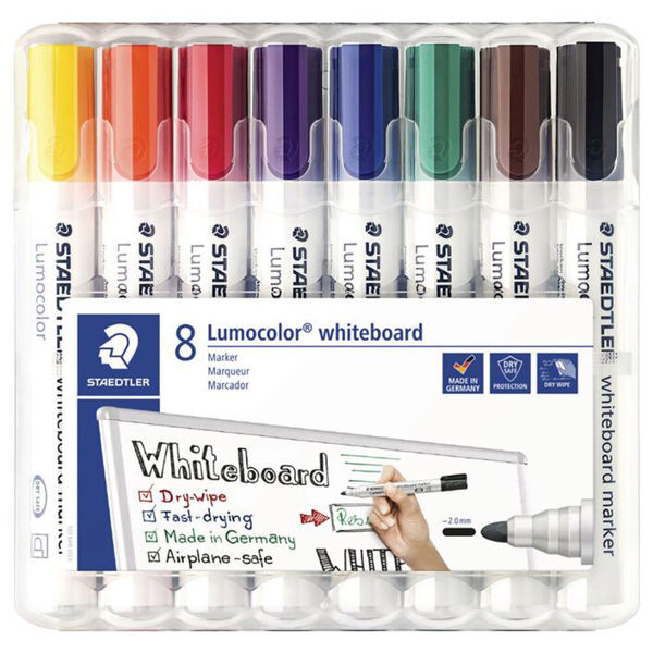 Picture of LUMOCOLOR PACK 8 WHITEBOARD MARKER ASSORTED