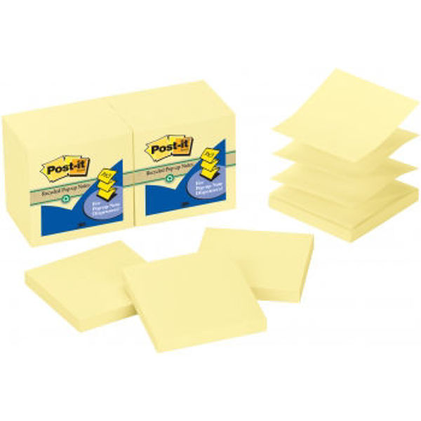 Picture of 3M POP UP NOTES R330-6PK YELLOW PACK 6