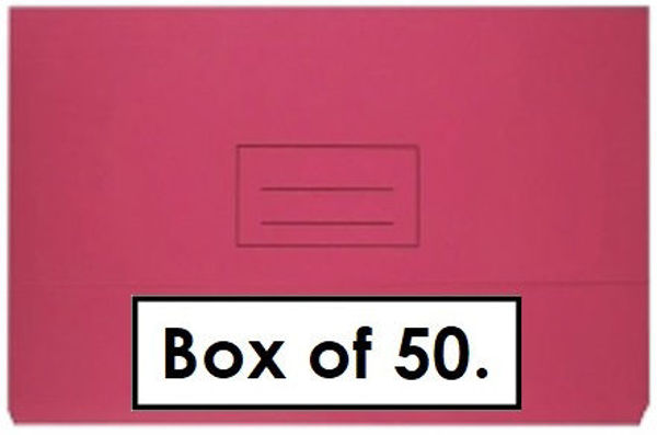 Picture of BANTEX DOCUMENT WALLET - PINK BOX 50 230GSM FC