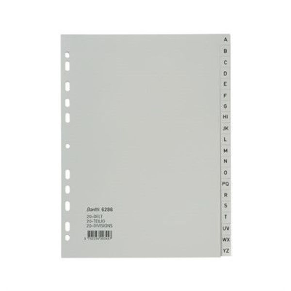 Picture of BANTEX PP INDEX A - Z A4  GREY