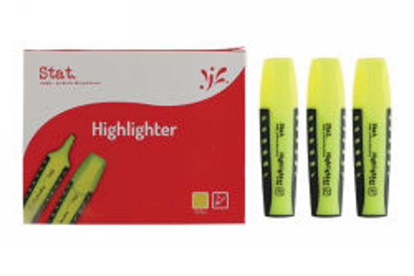 Picture of HIGHLIGHTER STAT YELLOW BOX 10