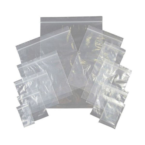 Picture of BAGS 150X230MM (SIZE 3) PLASTIC RESEALABLE PACK 100