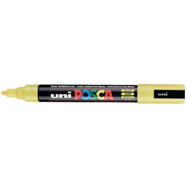Picture of MARKER UNI POSCA PC5M BULLET TIP YELLOW