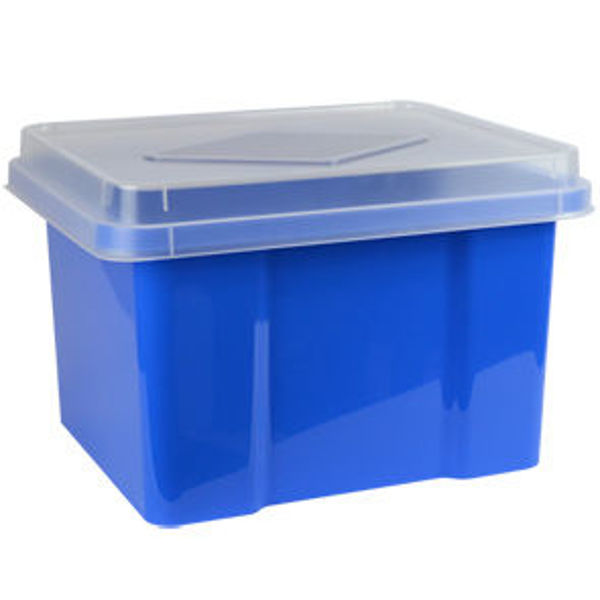 Picture of 32 LITRE STORAGE / FILE BOX BLUEBERRY