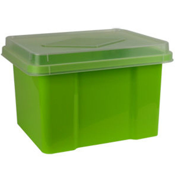 Picture of 32 LITRE STORAGE / FILE BOX LIME