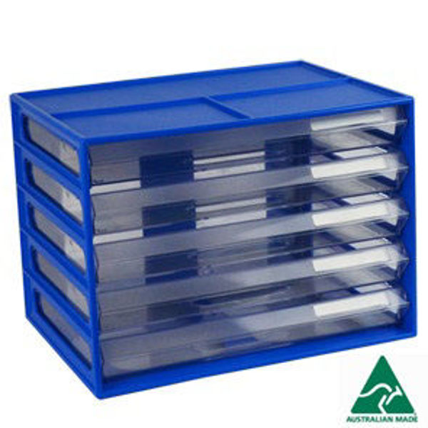 Picture of A4 DOCUMENT CABINET (LANDSCAPE) BLUEBERRY