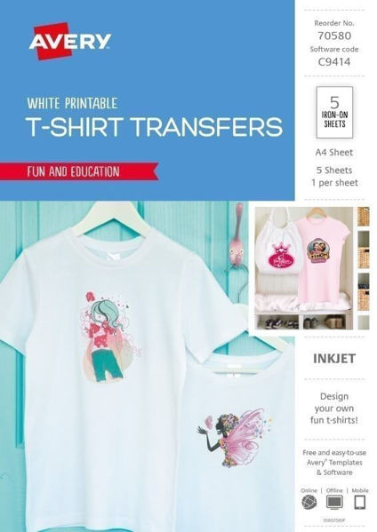Picture of PAPER TRANSFER INSPIRED A4 WHITE T-SHIRT