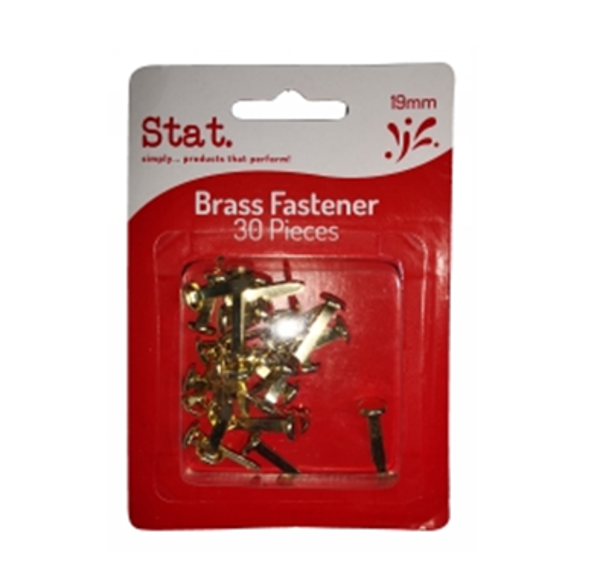 Picture of PAPER FASTENER STAT BRASS 3/4 INCH PACK 30
