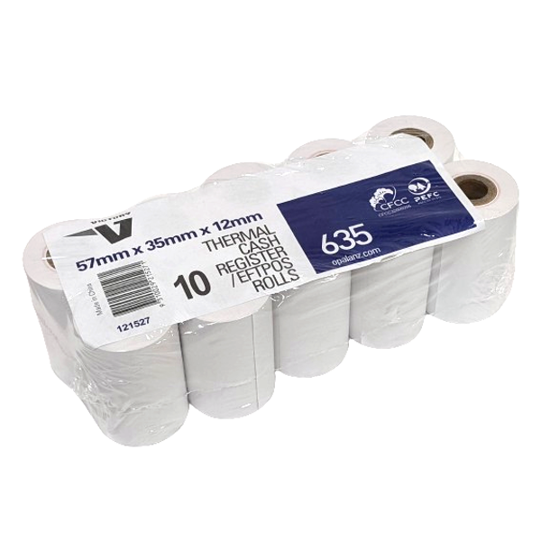 Picture of VICTORY EFTPOS ROLL 57x35x12mm PACK 10
