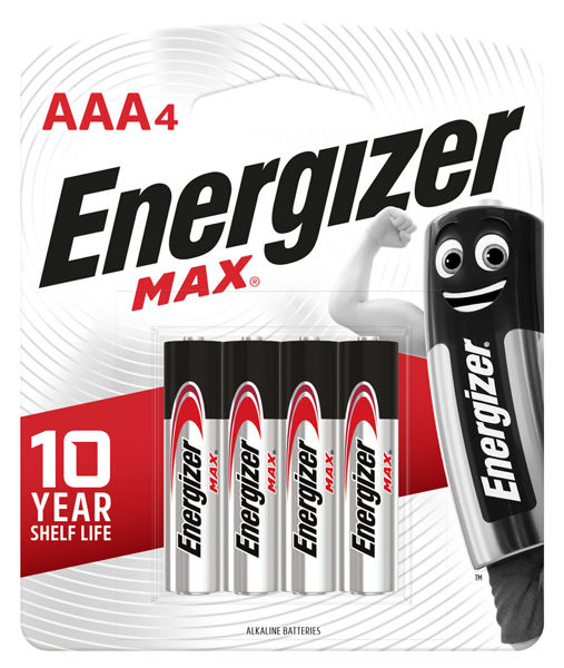 Picture of BATTERY ENERGIZER E92 AAA PACK 4