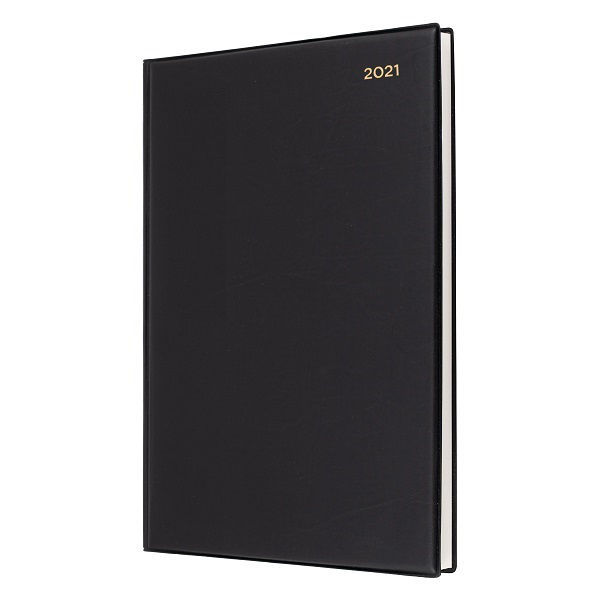 Picture of DIARY 2022 COLLINS A4 BELMONT PVC WTV BLACK