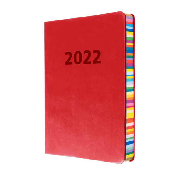 Picture of DIARY 2022 COLLINS A5 EDGE DTP RED