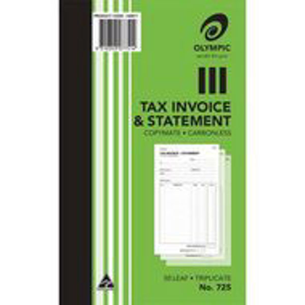 Picture of OLYMPIC 725 TAX INVOICE BOOK