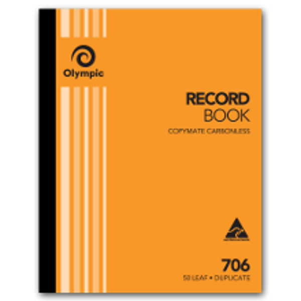 Picture of OLYMPIC 706 RECORD BOOK