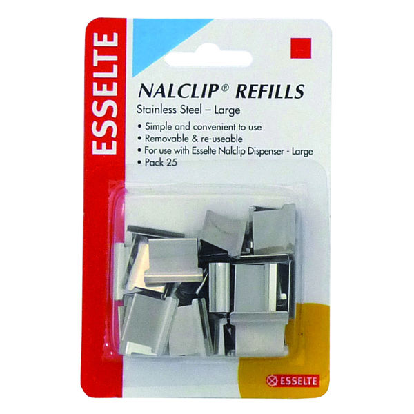 Picture of ESSELTE NALCLIP NALCLIP REFILLS LGE PK25