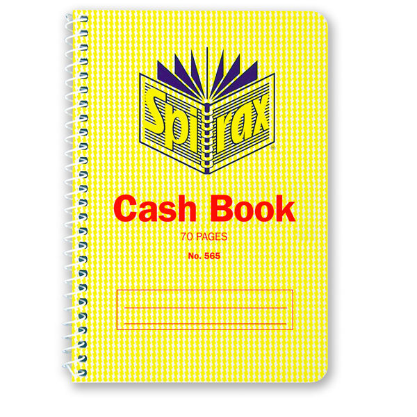 Picture of SPIRAX 565 CASH BOOK WITH RED RULING 167