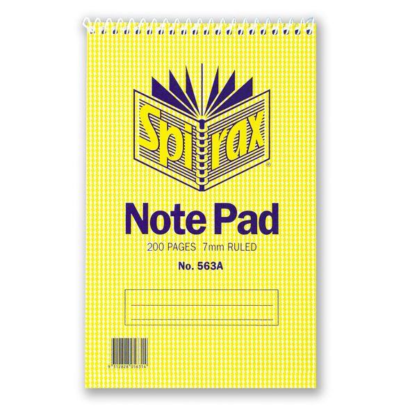 Picture of SPIRAX 563A NOTEBOOK REPORTERS 200X127MM