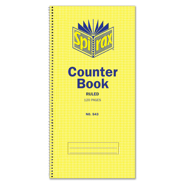 Picture of SPIRAX 543 COUNTER BOOK FEINT RULED 297X