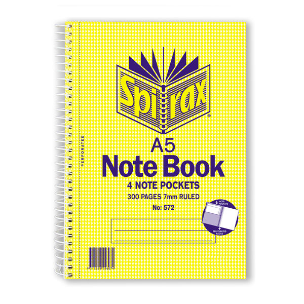 Picture of SPIRAX 572 3 SUBJECT NOTEBOOK A5 210X158