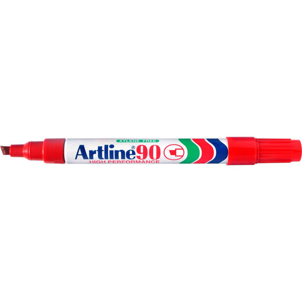 Picture of ARTLINE 90 PERMANENT MARKER RED BX12