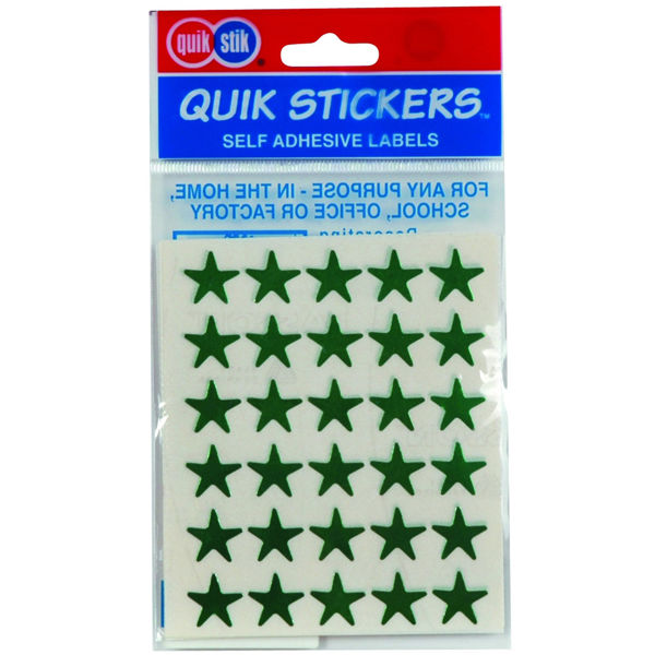Picture of QUIKSTIK LABELS GREEN STAR SMALL