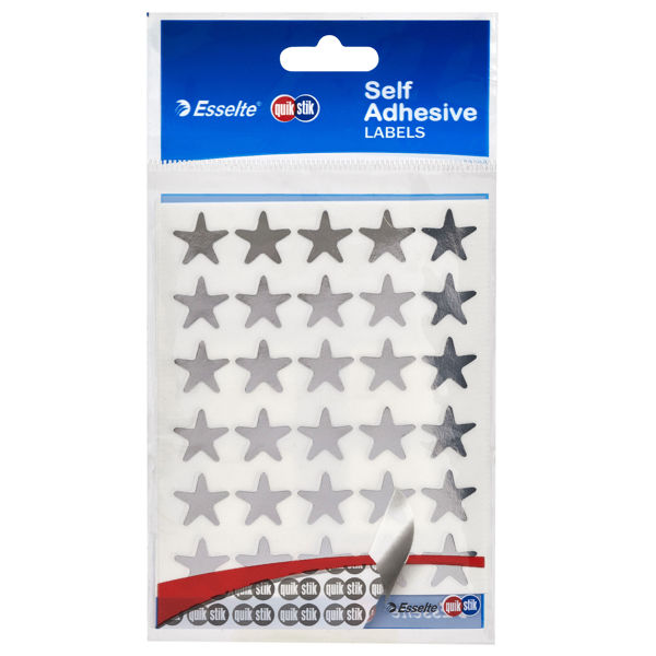 Picture of QUIKSTIK LABELS SILVER STAR SMALL