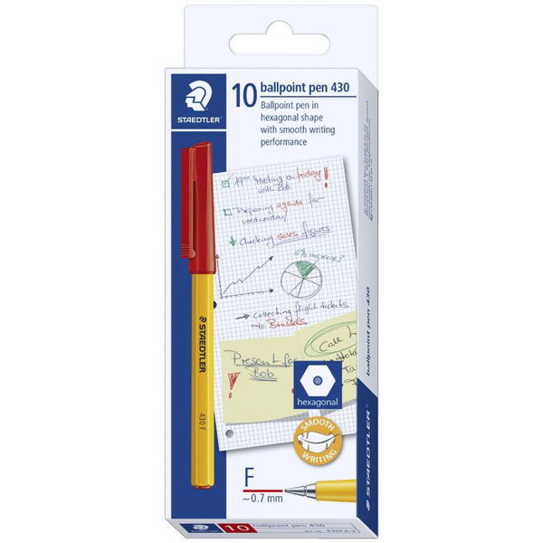 Picture of STAEDTLER STICK 430 FINE RED