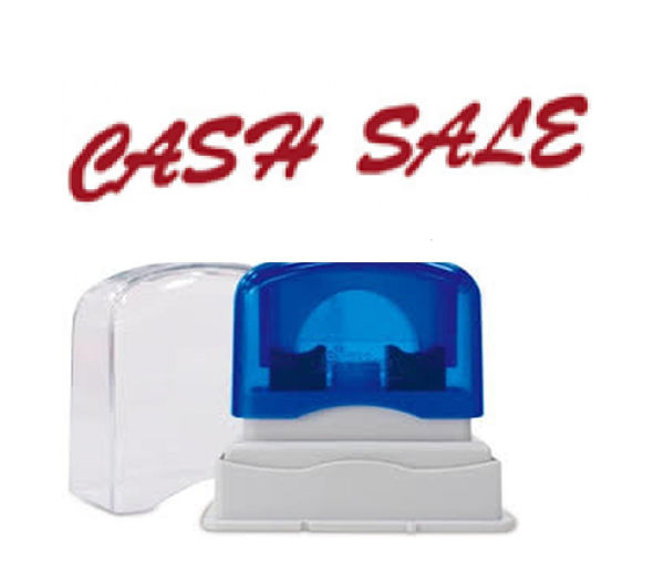 Picture of PRE-INKED STAMP - CASH SALE SOLID TEXT