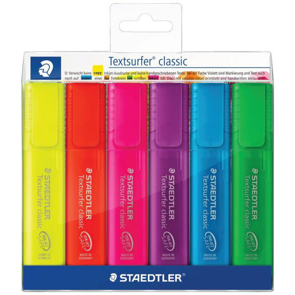 Picture of TEXTSURFER CLASSIC HIGHLIGHTER PACK 6