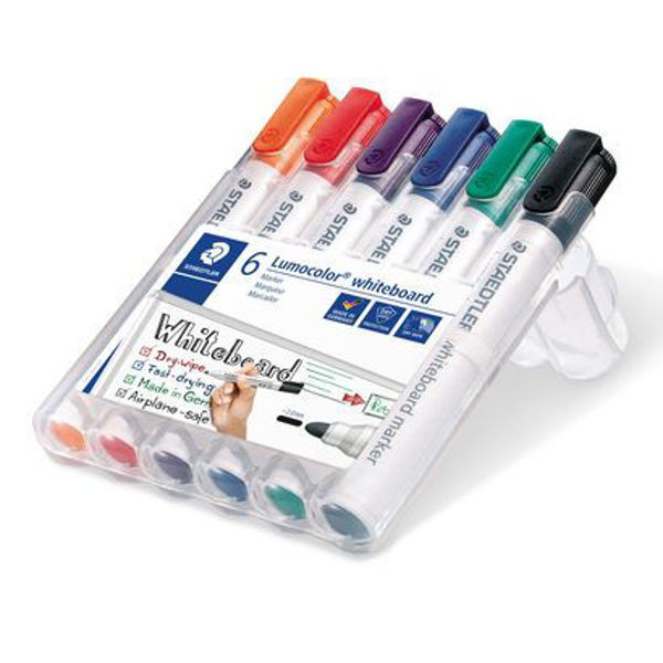 Picture of LUMOCOLOR PACK 6 WHITEBOARD MARKER ASSORTED