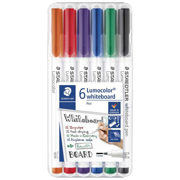 Picture of LUMOCOLOR WHITEBOARD PEN - ASSORT PACK 6