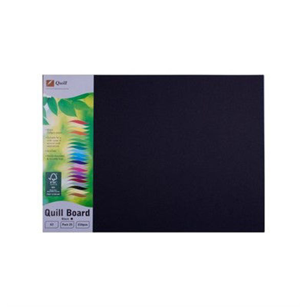 Picture of QUILL BOARD 210GSM A3 PACK 25 - BLACK