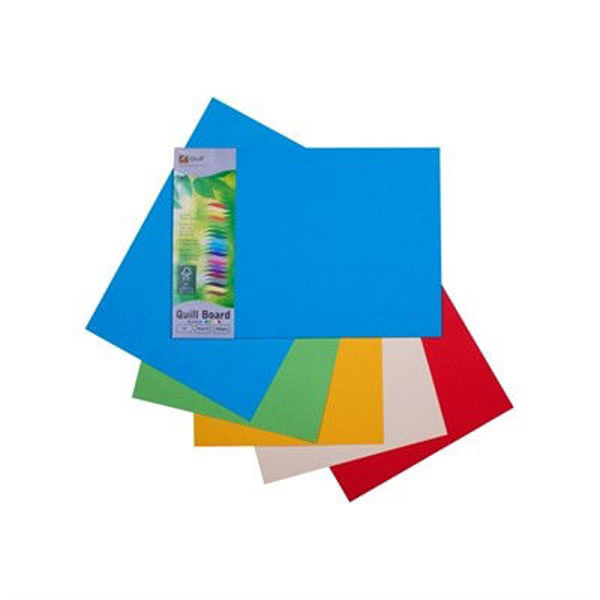 Picture of QUILL BOARD 210GSM A3 PACK 25 - ASSORTED