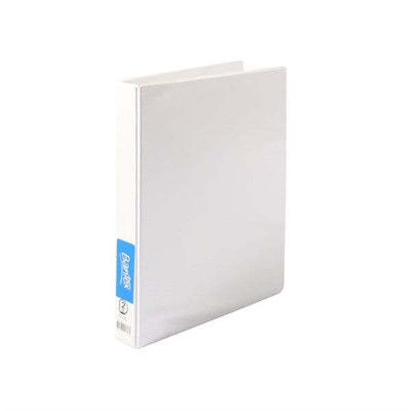 Picture of BANTEX 2D RING 25MM INSERT RING BINDER STANDARD PP A4 - WHITE