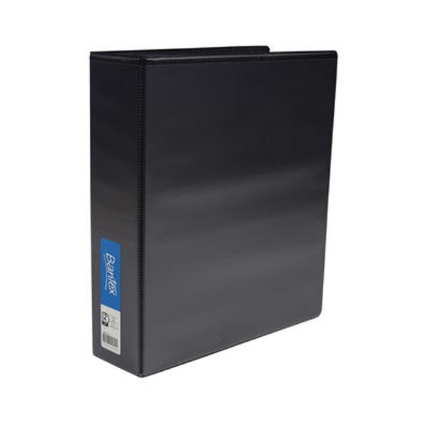 Picture of BANTEX 2D RING 50MM INSERT RING BINDER STANDARD PP A4 - BLACK
