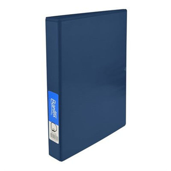 Picture of BANTEX 3D RING 25MM INSERT RING BINDER STANDARD PP A4  - BLUE