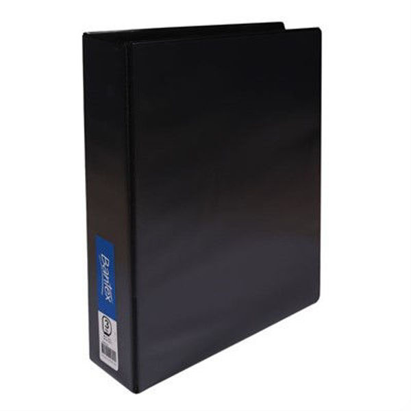 Picture of BANTEX 3D RING 50MM INSERT RING BINDER STANDARD PP A4 - BLACK