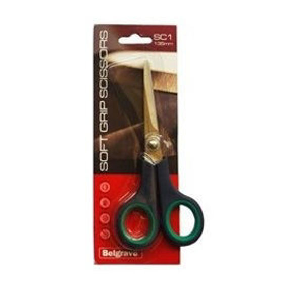 Picture of BELGRAVE SCISSORS SC1 STAINLESS STEEL 135MM BLUE GREEN
