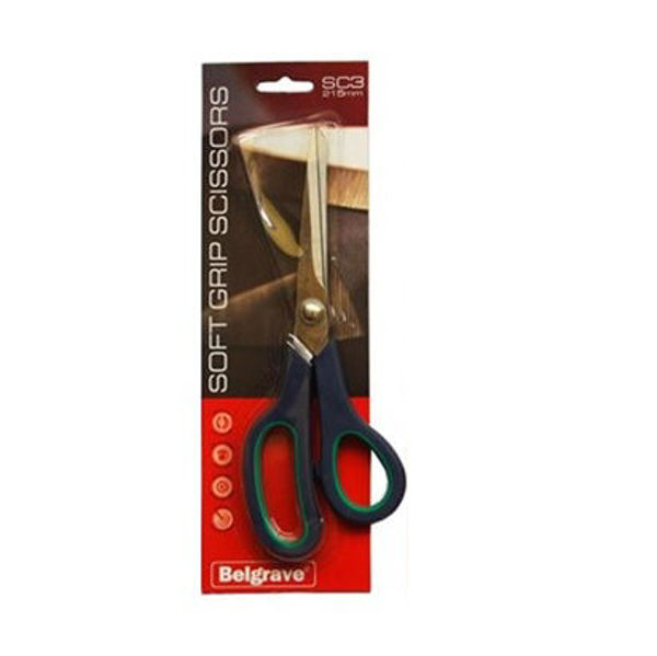 Picture of BELGRAVE SCISSORS SC3 STAINLESS STEEL 215MM BLUE GREEN