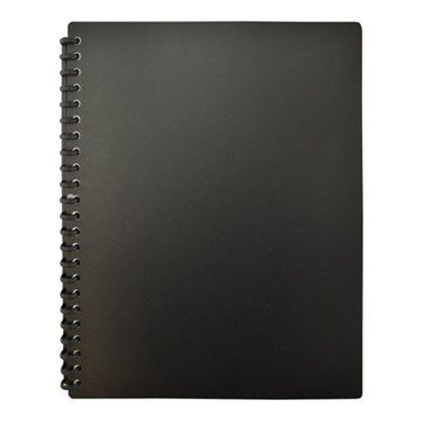 Picture of BANTEX DISPLAY FOLDER REFILLABLE PP A4 20 POCKETS - BLACK
