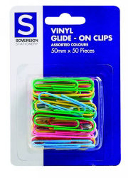 Picture of PAP CLIPS STAT 50MM LGE MULTI COLOUR PK5