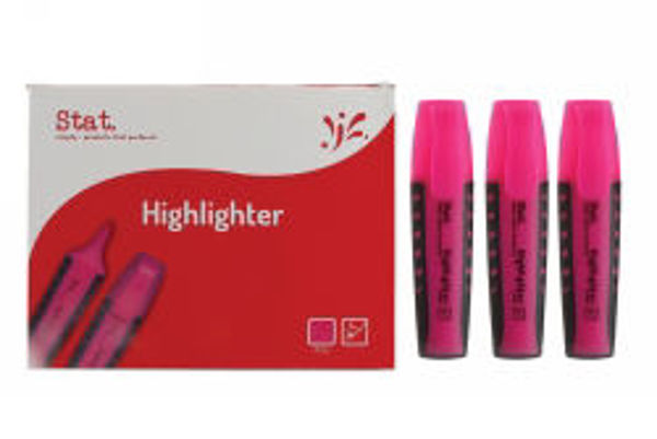 Picture of HIGHLIGHTER STAT PINK BOX 10